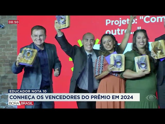 ⁣Prêmio "Educador Nota 10" reuniu projetos de inovação e tecnologia | Bora Brasil