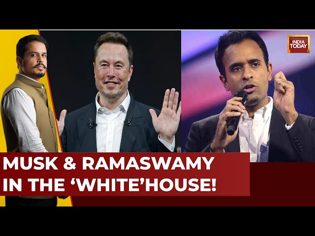 ⁣5 Live With Shiv Aroor: Elon Musk & Vivek Ramaswamy To Shrink The Govt | Does India Need A DOGE?