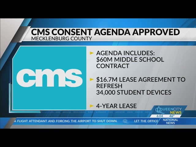 ⁣CMS approves funding for new MS, student devices