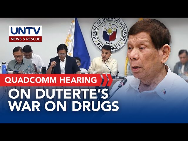 ⁣House QuadComm probe on Duterte drug war, EJKs and other issues | November 13, 2024