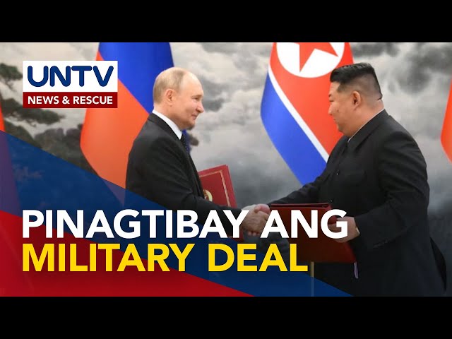 ⁣Defense deal ng Russia at North Korea na nagtatakda ng mutual military aid, niratipikahan na