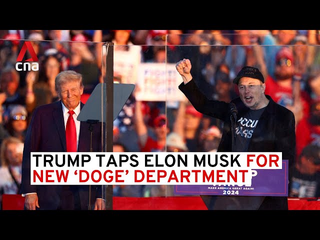 ⁣Trump appoints Elon Musk for new department to 'dismantle' government bureaucracy