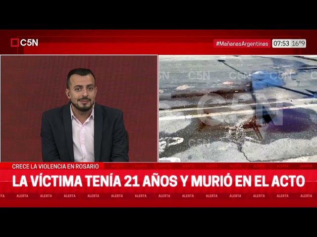 ⁣CRECE la VIOLENCIA en ROSARIO: ASESINARON a un HOMBRE de 21 AÑOS y MURIÓ en el ACTO