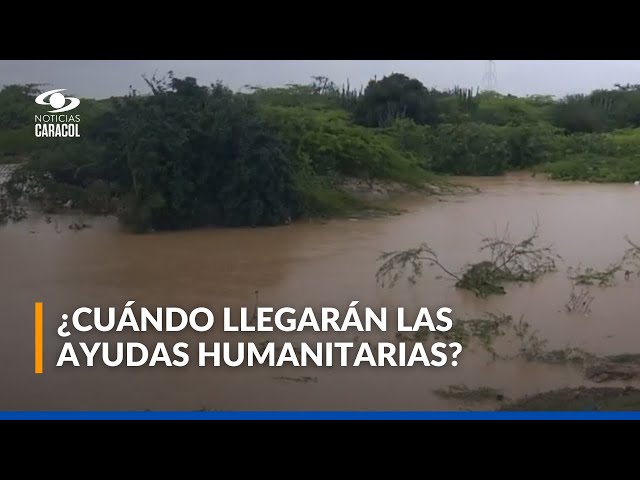 ⁣Así llegarían las ayudas humanitarias a las zonas inundadas del departamento de La Guajira