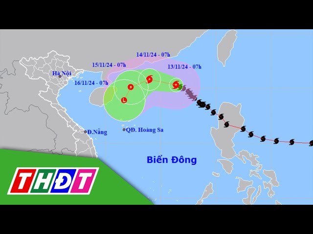 ⁣Bão số 8 đang suy  yếu,  một cơn bão khác đang hướng vào biển Đông | THDT