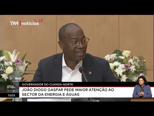 ⁣Governador do Cuanza-Norte: João Diogo Gaspar pede maior atenção ao sector da energia e águas