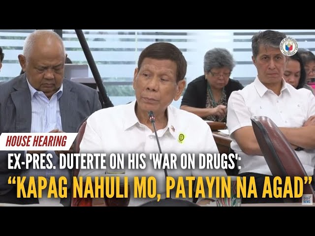 ⁣"Kapag nahuli mo, patayin na agad" - Ex-Pres. Duterte on his 'war on drugs' | GM