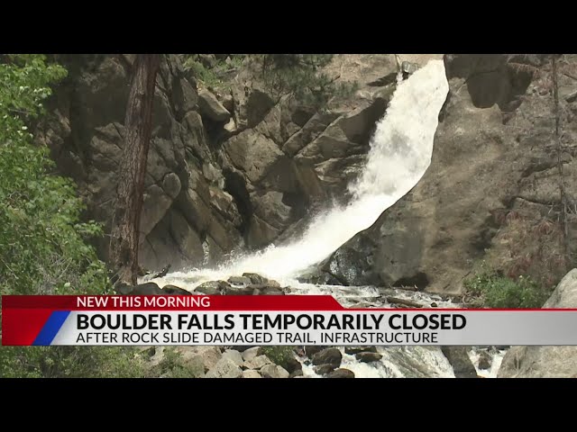 ⁣Boulder Falls closed for foreseeable future