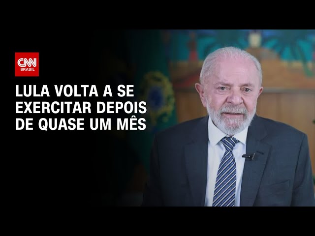 ⁣Lula volta a se exercitar depois de quase um mês | LIVE CNN