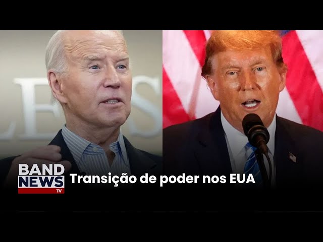 ⁣Joe Biden recebe Donald Trump na Casa Branca | BandNews TV