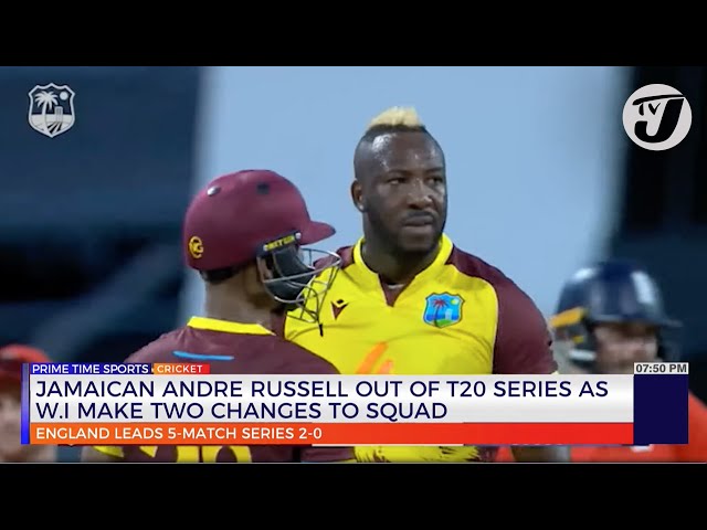 ⁣Jamaican Andre Russell out of T20 Series as WI make two Changes to Squad