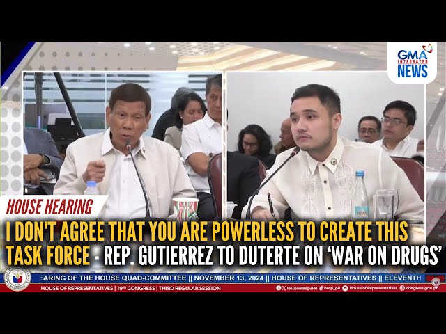 ⁣Rep. Gutierrez - I don't agree that you're powerless to create this task force | GMA Integ