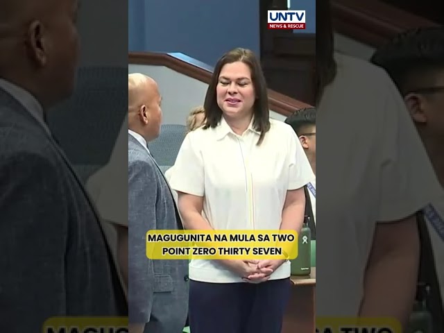 ⁣VP Sara, dumalo sa Senate budget deliberation; P733-M OVP budget, inaprubahan sa loob ng 10 minuto