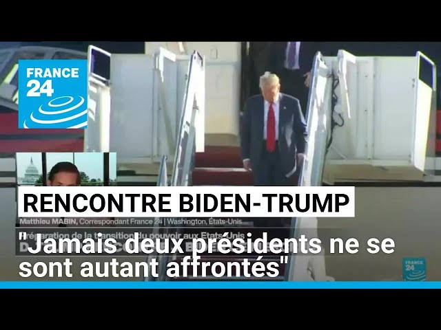 ⁣Rencontre entre Biden et Trump : "jamais deux présidents ne se sont autant affrontés"