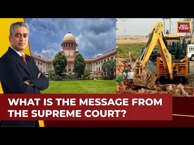 ⁣News Today With Rajdeep Sardesai LIVE: Supreme Court Applies Brakes On Bulldozer Justice