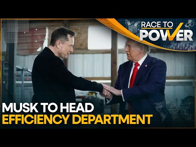 ⁣Elon Musk to Lead US Govt Efficiency Department with Vivek Ramaswamy | Race to Power