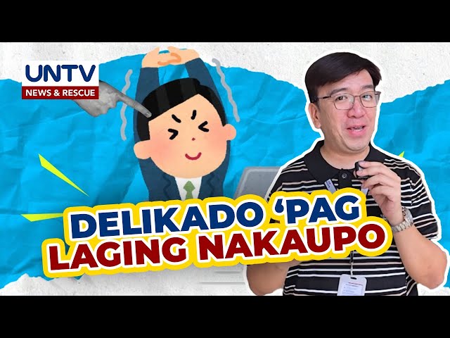 ⁣ALAMIN: Negatibong epekto ng laging nakaupo