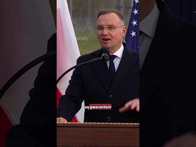 ⁣Duda: ta baza pokazuje, że to nie jest już rosyjska strefa wpływów #polityka #wojsko #news #shorts