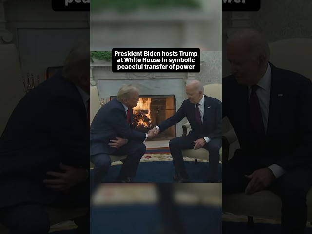 ⁣Trump returns to White House, thanks Biden for ‘smooth transition'