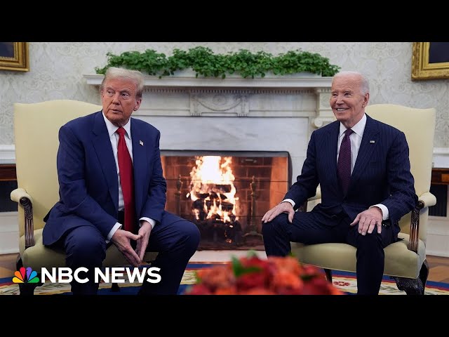 ⁣Biden pushes for peaceful transition of power with Trump White House meeting