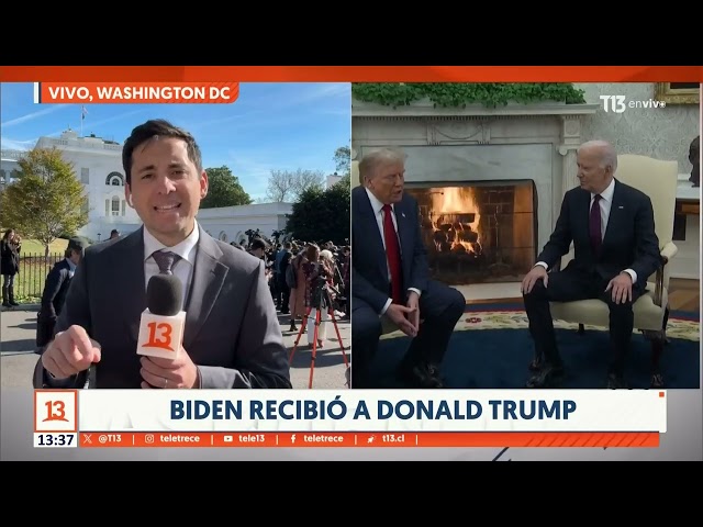 ⁣Biden recibió a Donald Trump