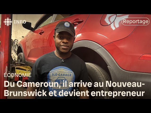 ⁣Un Camerounais installé au Nouveau-Brunswick depuis 2019 ouvre un garage et connaît un grand succès