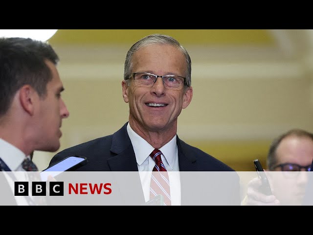 ⁣John Thune elected new republican Senate leader | BBC News