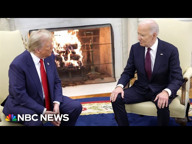 ⁣Biden hosts Trump at White House while Senate picks John Thune as new leader