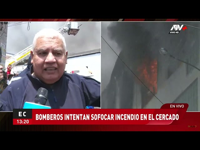 ⁣Incendio en Cercado de Lima: Pérdidas en las galerías superan el millón de soles