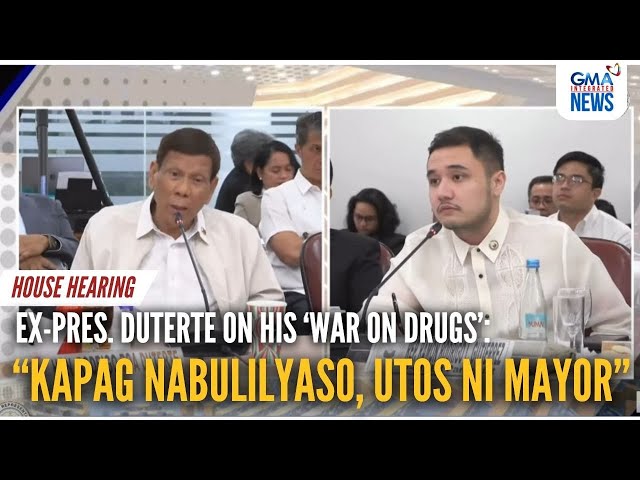 ⁣"Kapag nabulilyaso 'yan, utos ni Mayor" - Ex-Pres. Duterte | GMA Integrated News