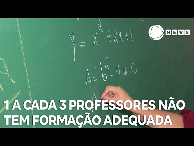 ⁣Um em cada três professores de escolas públicas não tem formação adequada