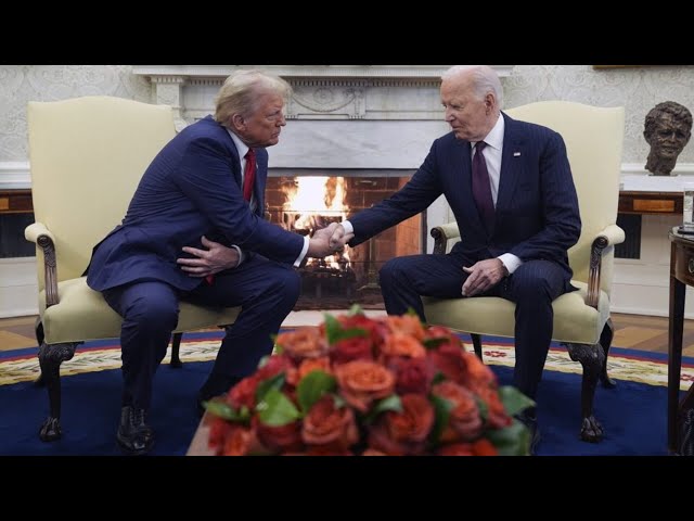 ⁣Trump visits Biden at the White House