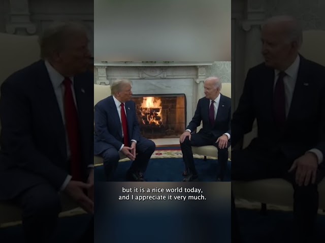 ⁣Biden welcomes Trump back to Oval Office in traditional power transfer ceremony