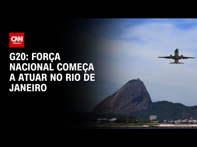 ⁣G20: Força nacional começa a atuar no Rio de Janeiro | CNN 360º