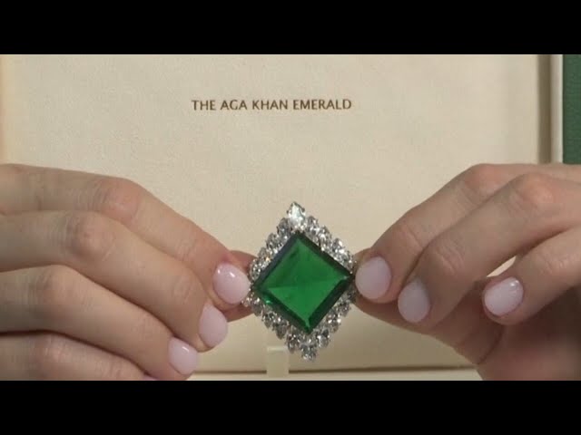 ⁣Aga Khan emerald sells for staggering $13.4 million in Geneva