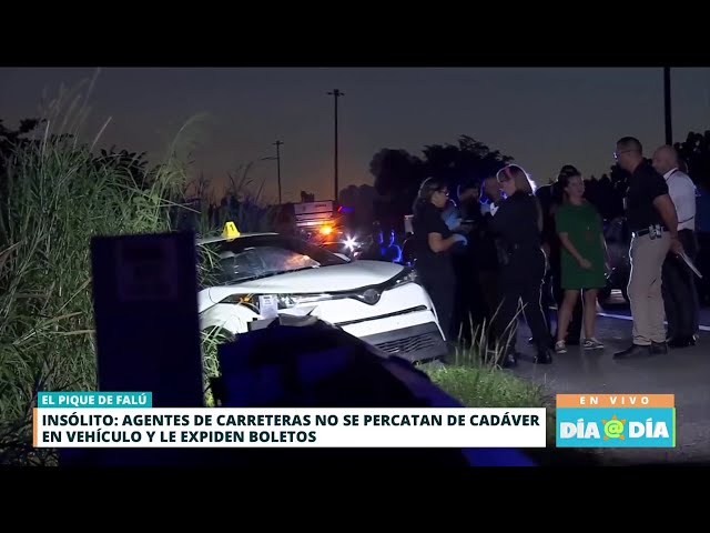 ⁣¡Insólito! Policía pone "ticket" en auto donde había un cadáver