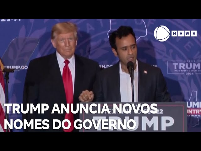 ⁣Donald Trump anuncia novos nomes do governo