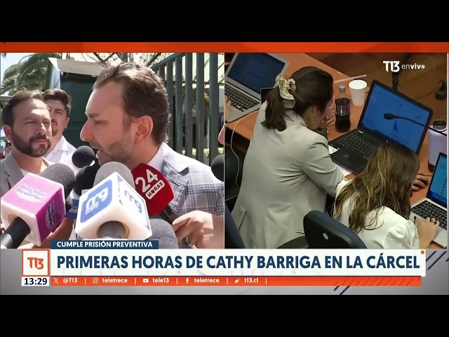 ⁣Las primeras horas de Cathy Barriga en la cárcel