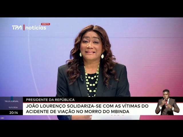 ⁣Presidente da República João Lourenço solidariza-se comas vítimas do acidente de viação no Morro...