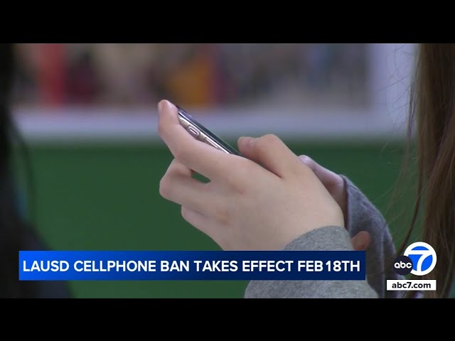 ⁣LAUSD cellphone ban start date pushed back to February 2025. Here's how it'll work