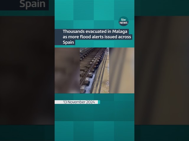 ⁣Thousands evacuated in Malaga as more flood alerts issued across Spain