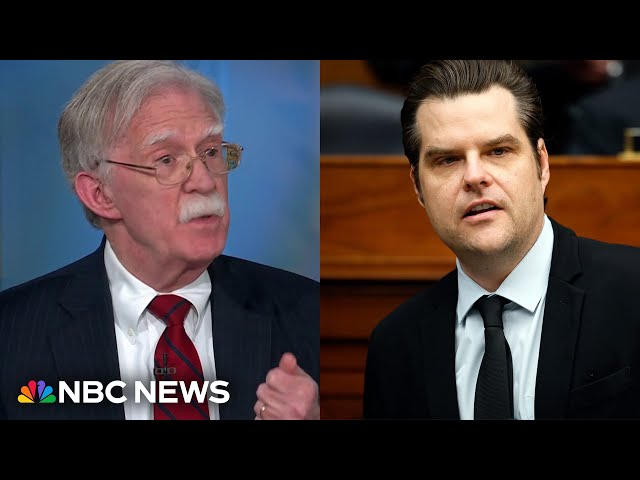 ⁣Matt Gaetz ‘must be the worst’ Cabinet nomination ‘in American history’: Amb. John Bolton