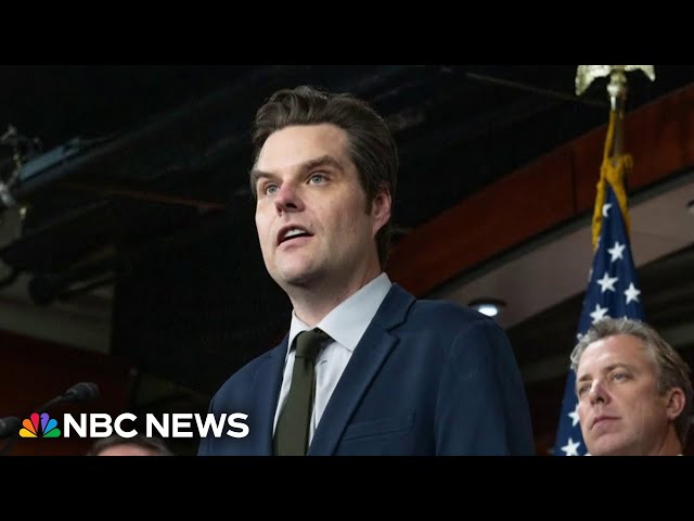 ⁣Lawmakers ‘shocked’ and 'baffled' after Trump picks Matt Gaetz to serve as attorney genera