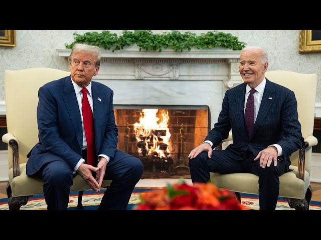 ⁣Trump returns to Washington for meeting with Biden, promises smooth transition