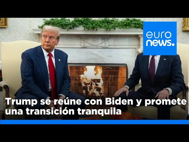 ⁣Trump regresa a Washington para reunirse con Biden y promete una transición tranquila