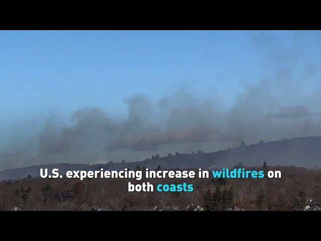 ⁣U S  experiencing increase in wildfires on both coasts