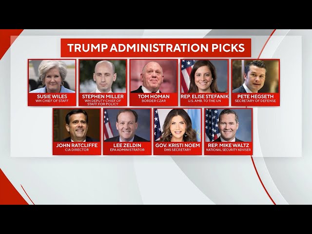 ⁣President-elect Donald Trump makes new administration picks | Quickcast