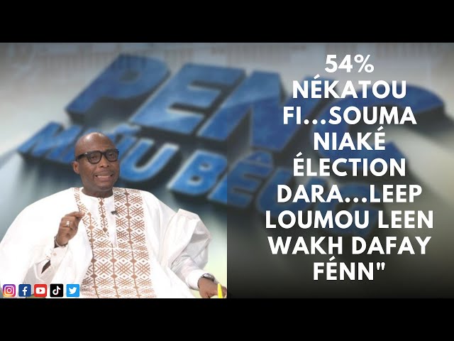 ⁣Barthelemy DIAS "54% nékatou fi...souma niaké élection dara...leep loumou leen wakh dafay fénn&