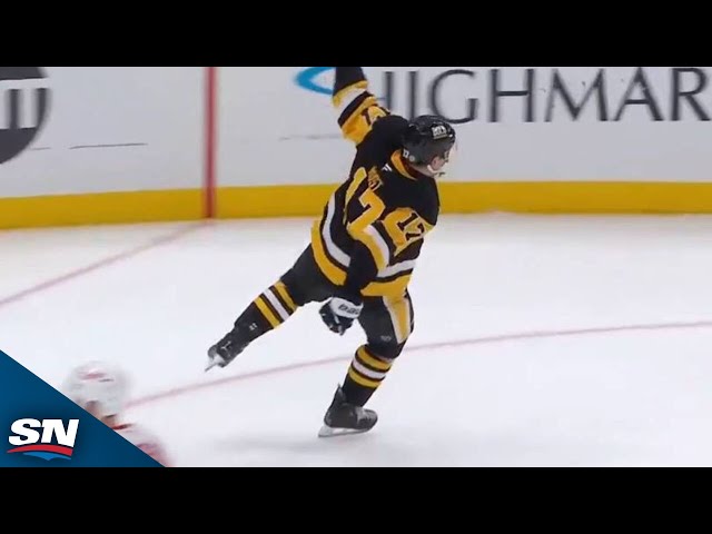 ⁣Penguins' Bryan Rust Tucks Home Goal With Nasty Power Move