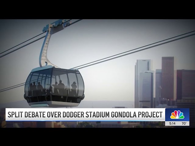 ⁣Split debate over Dodger Stadium gondola